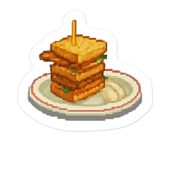 Sandwich sticker